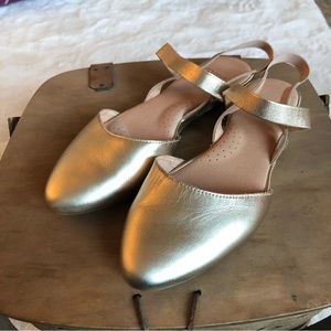 ONO GOLD STRAP FLATS